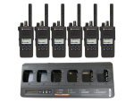 6 pcs. Motorola DP4600e with PMPN4289 charger