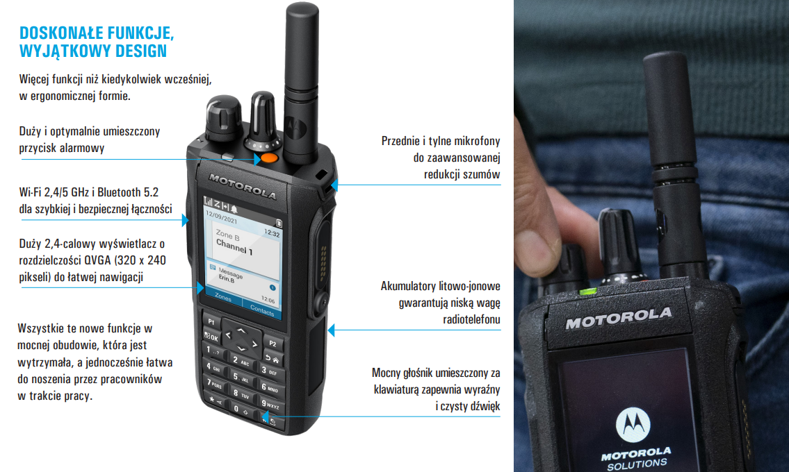 Motorola R7 FKP Premium funkcje i możliwości